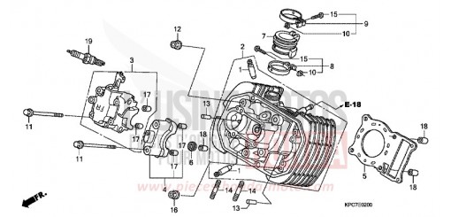 CULASSE DE CYLINDRE AVANT XL125VB de 2011